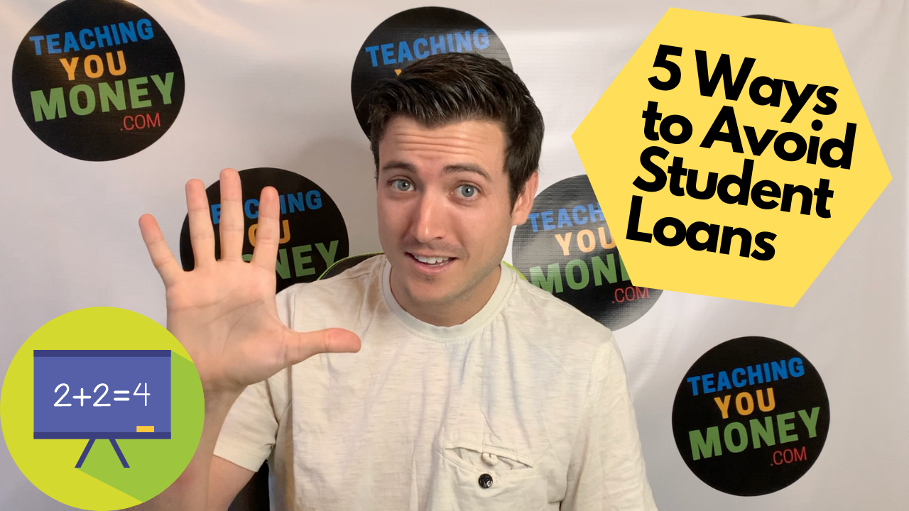 5 Ways to Avoid Student Loans YouTube Thumbnail Image